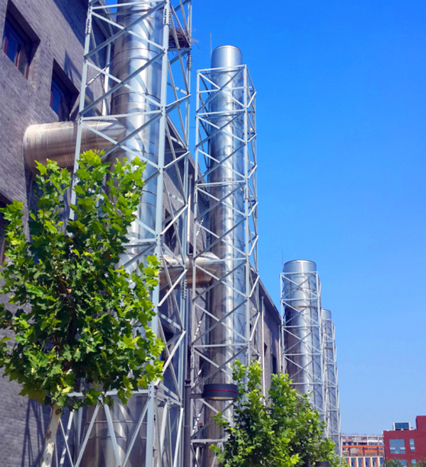 中關(guān)村生命園不銹鋼煙囪安裝